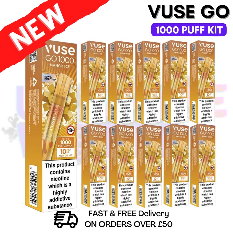 Vuse Go 1000 Mango ICE Box Of 10 - £19.99