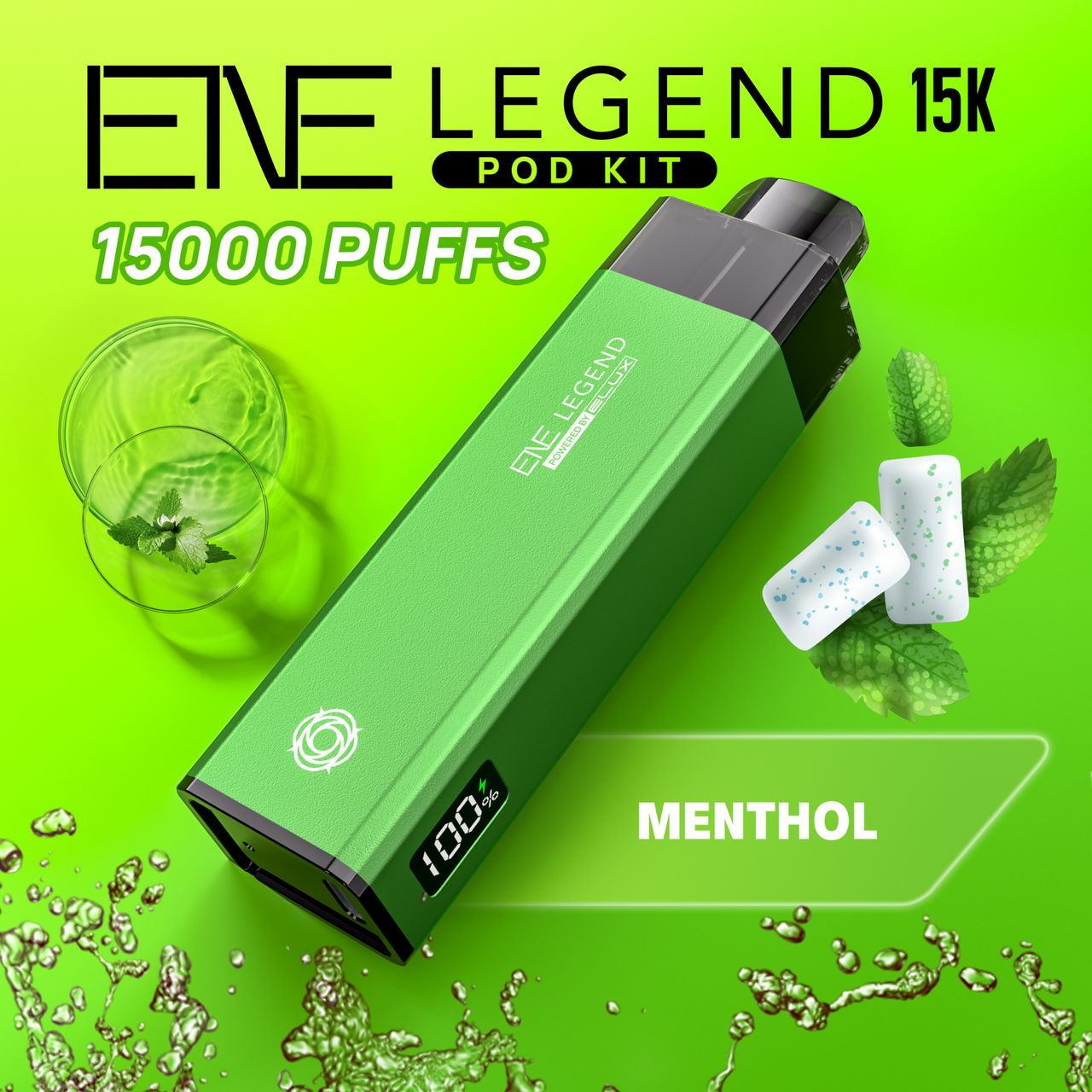 Menthol Elux Legend 15K Puff Prefilled Pod Kit - £7.99 - ukvapeworld