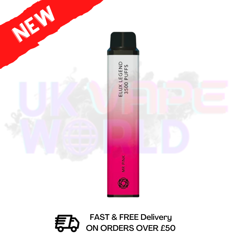 Elux Legend 3500 Puff (NEW) Mr PINK Bar - UK Vape World