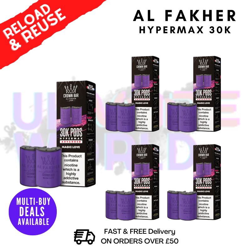 Magic Love AL Fakher 30K Box Of 5 Replacement Pods - ukvapeworld
