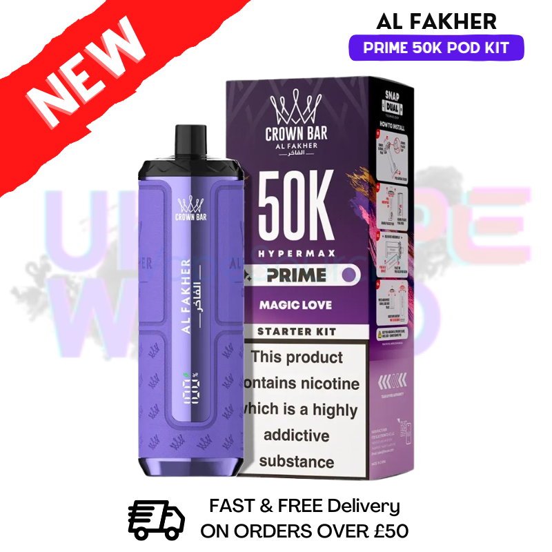 Al Fakher 50K HyperMax Prefilled Pod Kit - 2 For 25 Al Fakher 50K HyperMax Prefilled Pod Kit - 2 For 25