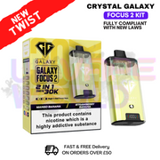 shop Mango Banana Crystal Galaxy 30K Focus 2 Puff Kit - ukvapeworld