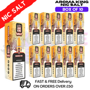 Shop Mango Ice Aroma King Pack / Box Of 10 Nic Salts - UK Vape World