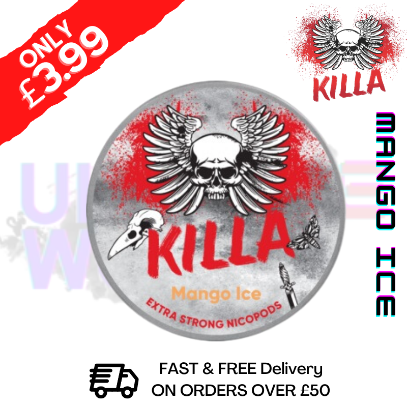 Shop Mango ICE Killa Nicotine Pouches NicoPod Nic Pouch (16.5mg) - UK Vape World