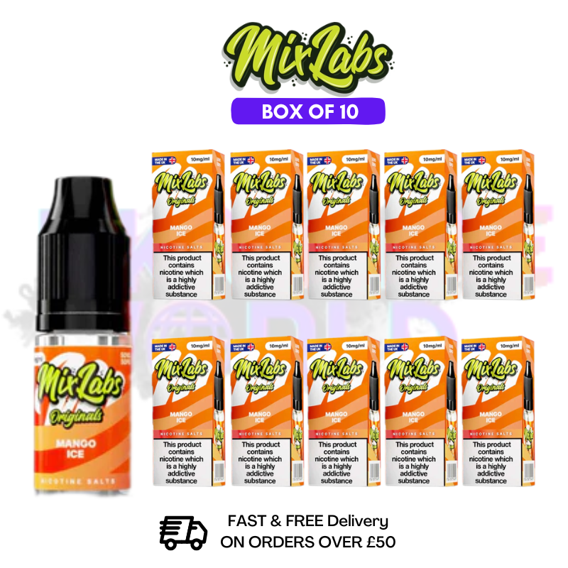Mango Ice MixLabs Nic Salt BOX OF 10 - £17.99 - ukvapeworld