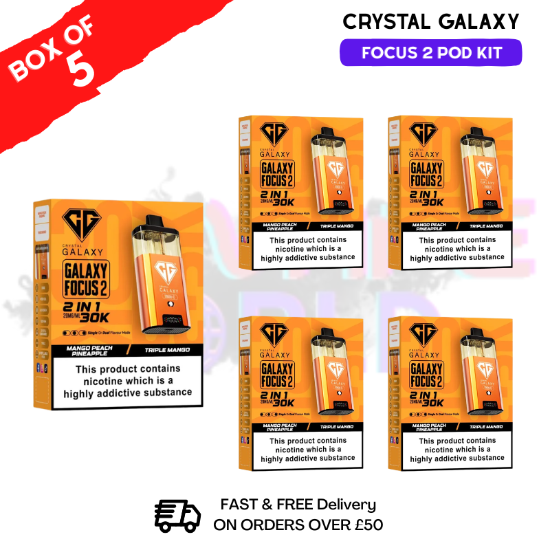Mango Peach Pineapple Crystal Galaxy 30K Kits Box Of 5