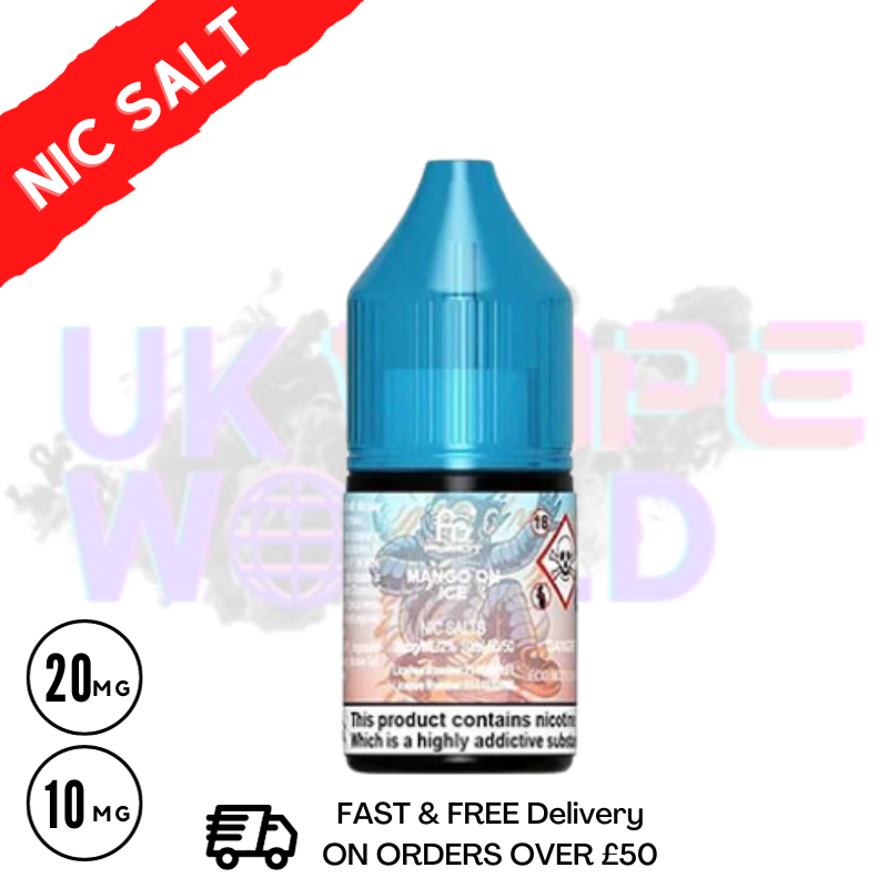 Mango ON ICE RandM Tornado 7000 Nic Salt 10ML eLiquid - UK Vape World