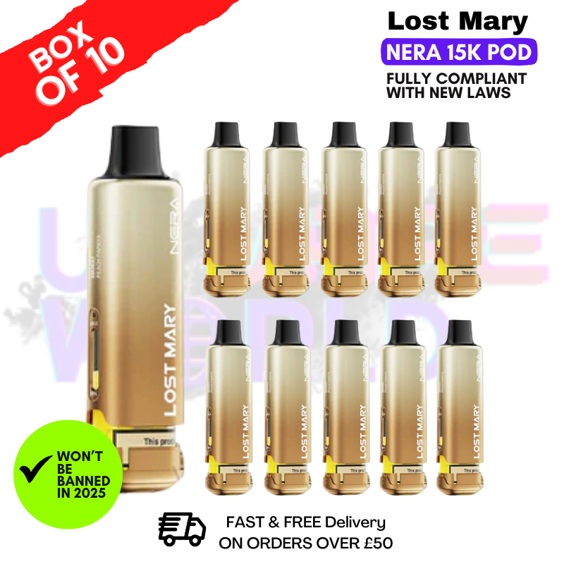 Mango Peach Papaya Lost Mary Nera15K REFIL Box OF 10 - ukvapeworld