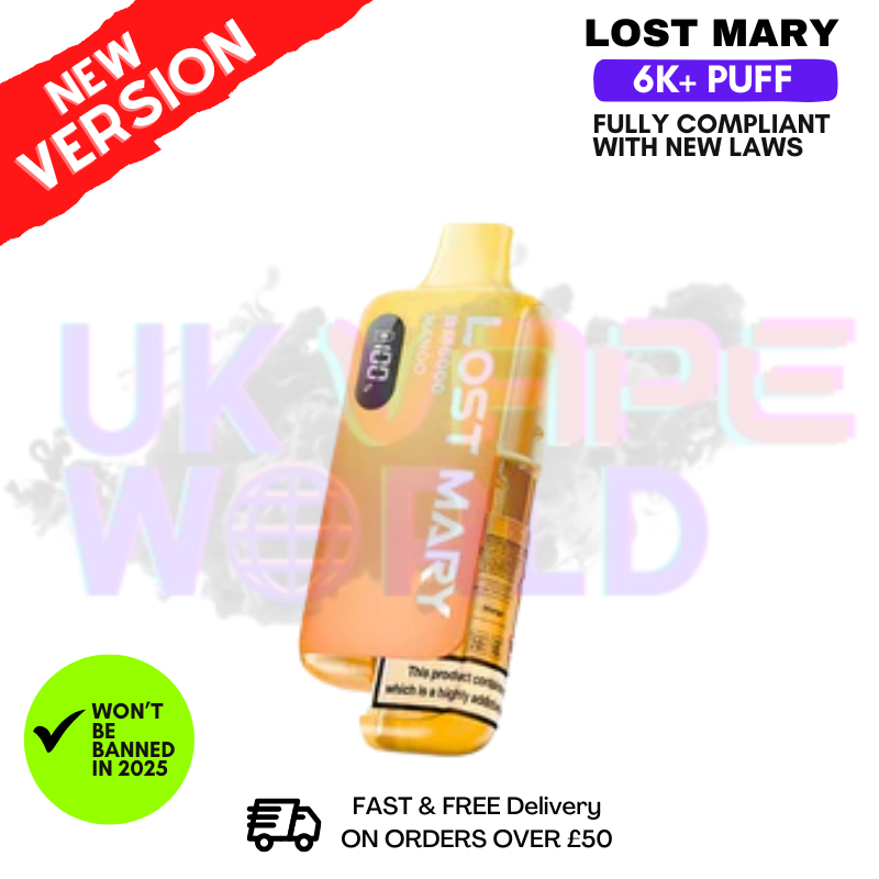 Mango Lost Mary 6K Puff Pod Kit - Only £10.99