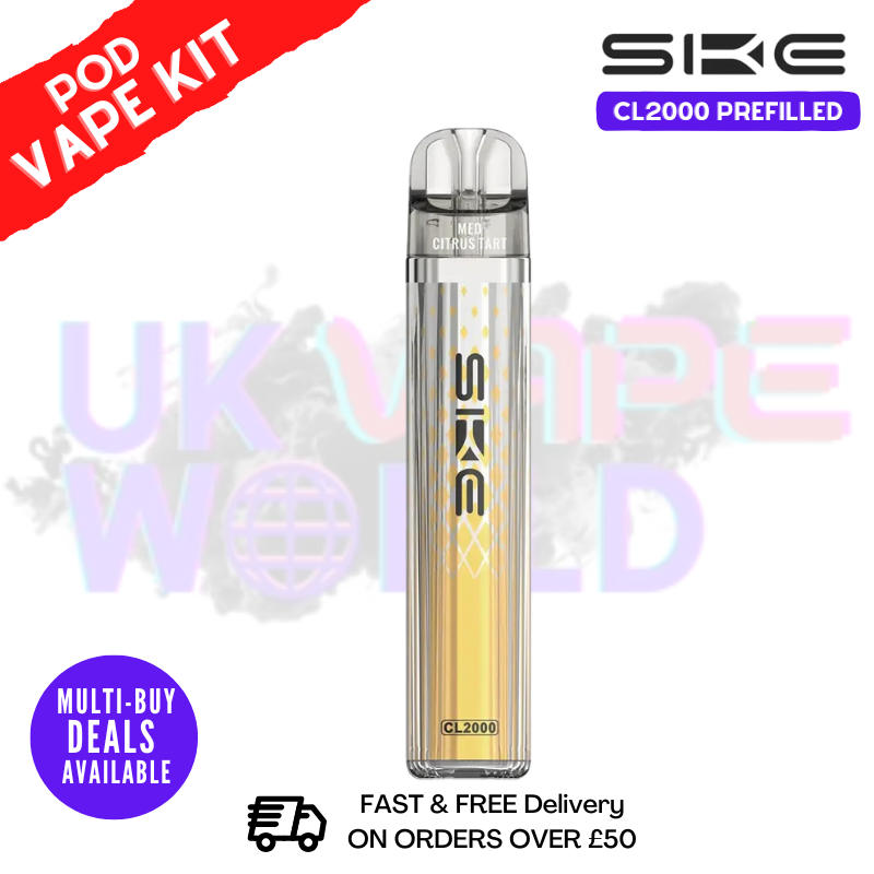 Med Citrus Tart SKE CL2000 2K Puff Vape Pen Kit - ukvapeworld