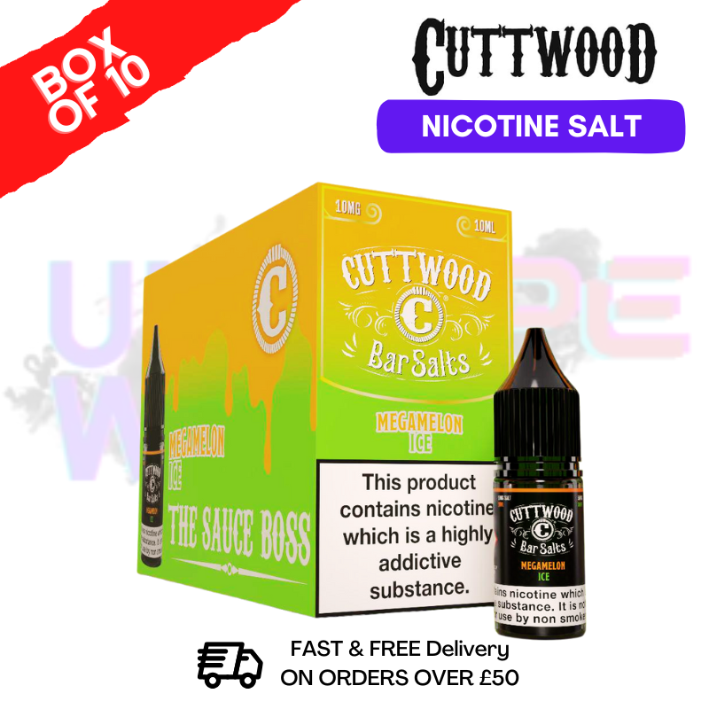 MegaMelon ICE Cuttwood Bar Salt BOX OF 10 - ukvapeworld
