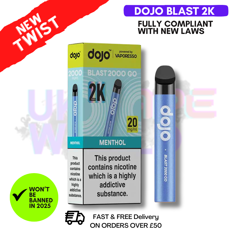 Menthol Dojo Blast 2000 2K Puff Kit-ukvapeworld