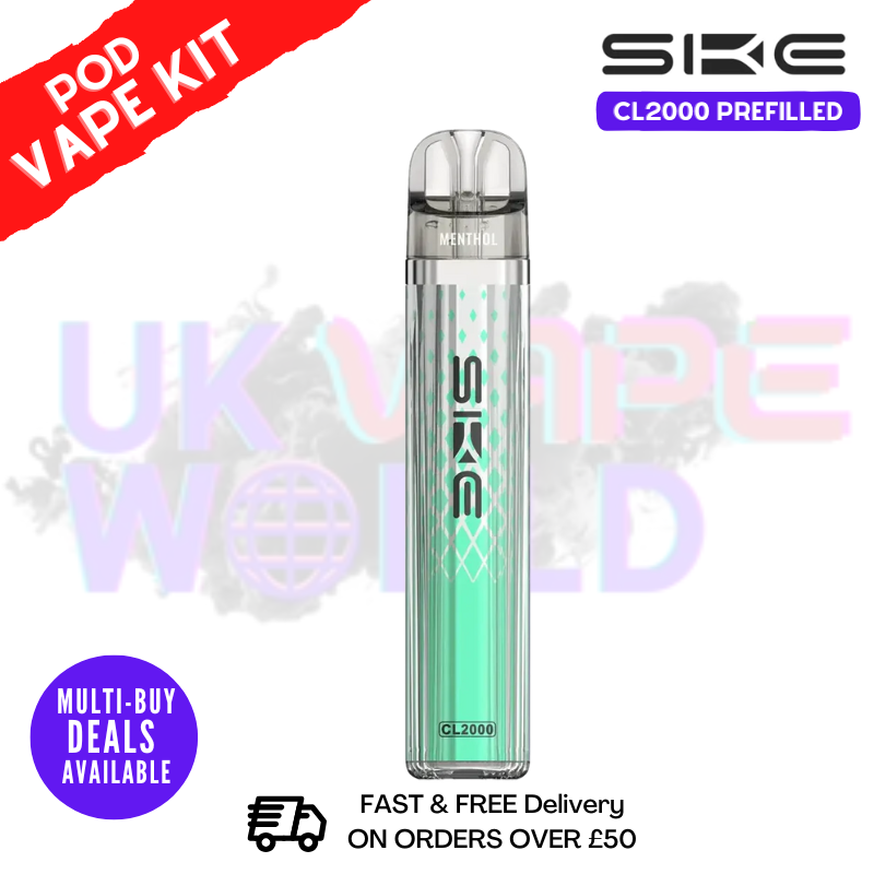 Menthol SKE CL2000 2K Puff Vape Pen Kit - ukvapeworld