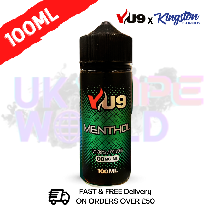 Menthol Shortfill eJuice 100ML Eliquid - VU9 x Kingston