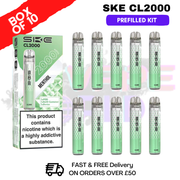 Menthol SKE CL2000 Kits Box Of 10 - £39.99 - ukvapeworld