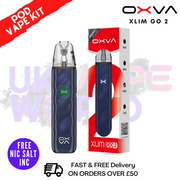 Oxva Xlim GO 2 Metal Blue Pod Vape Kit - Only £10.99-ukvapeworld