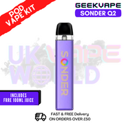 Shop Metallic Purple GeekVape Sonder Q2 Pod Vape Kit - UK Vape World