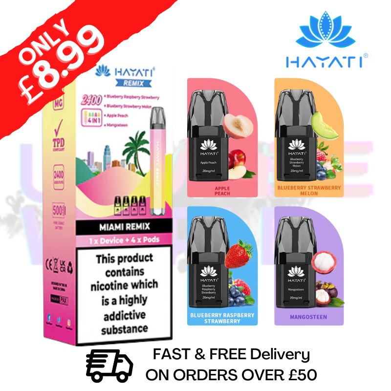 Shop Miami By Hayati Twist 2400 Remix 4 IN 1 Bar Kit - UK Vape World