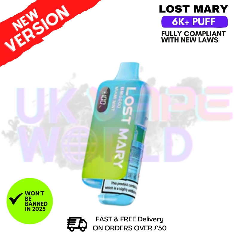 Miami Mint Lost Mary 6K Puff Pod Kit - Only £8.99