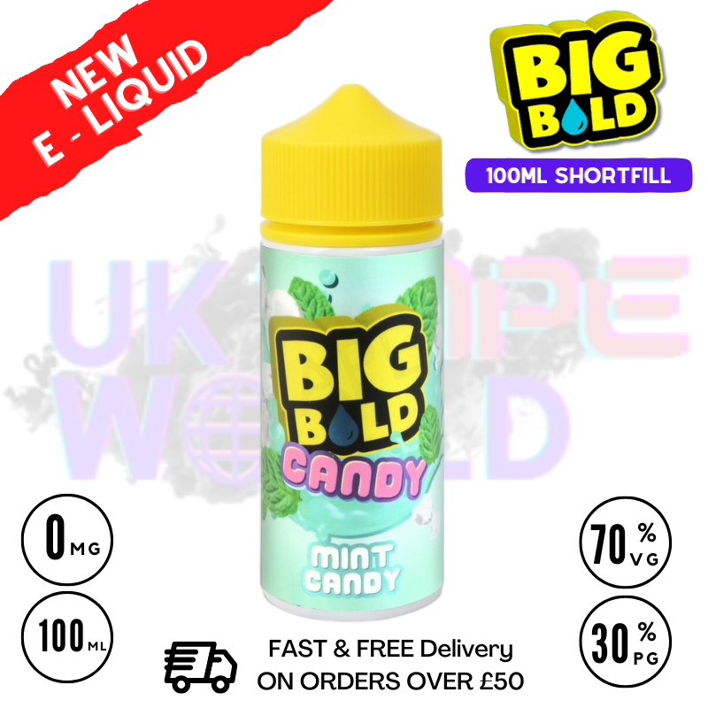 Shop Mint Candy Big Bold Vape Juice 100ml - UK Vape World