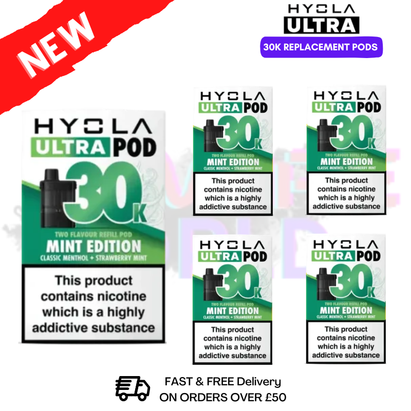 Mint Edition Hyola 30K Replacement Pods Box Of 5