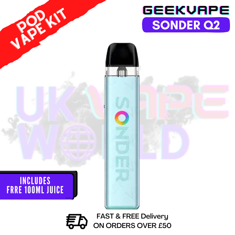 Shop Misty Blue GeekVape Sonder Q2 Pod Vape Kit - UK Vape World