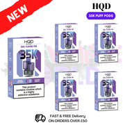 Mixed Berries HQD Glow Air 35K Prefilled Pods Box Of 5 - ukvapeworld