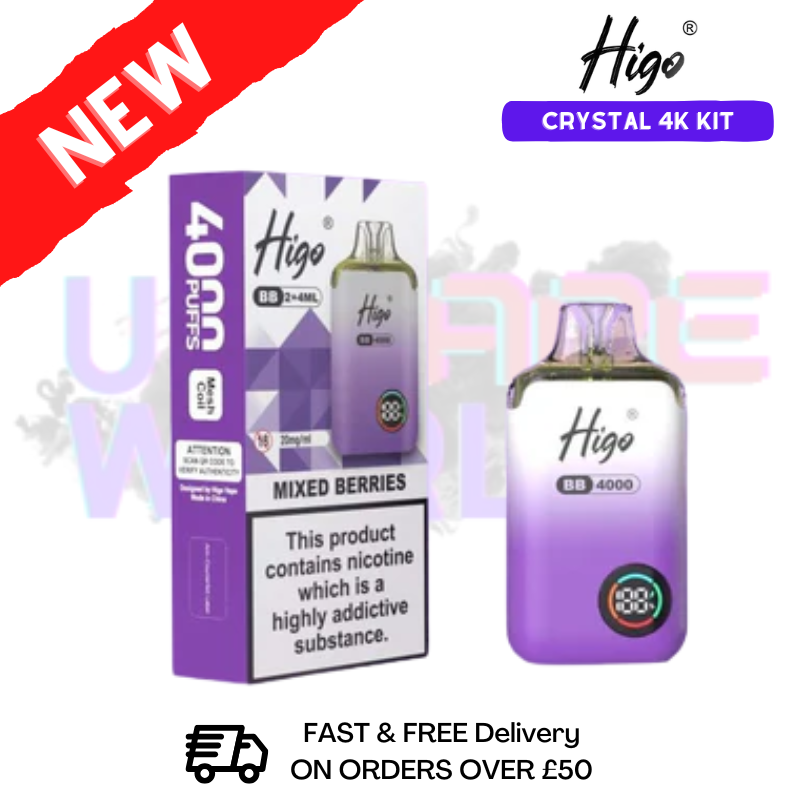Mixed Berries Crystal Higo 4K 4000 Puff Pod Kit