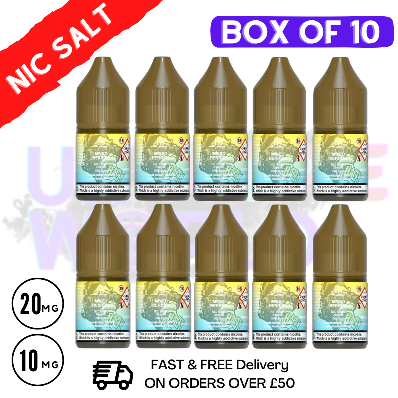 Shop Mixed Berries RandM Tornado 7000 Nic Salt BOX OF 10 - UK Vape World