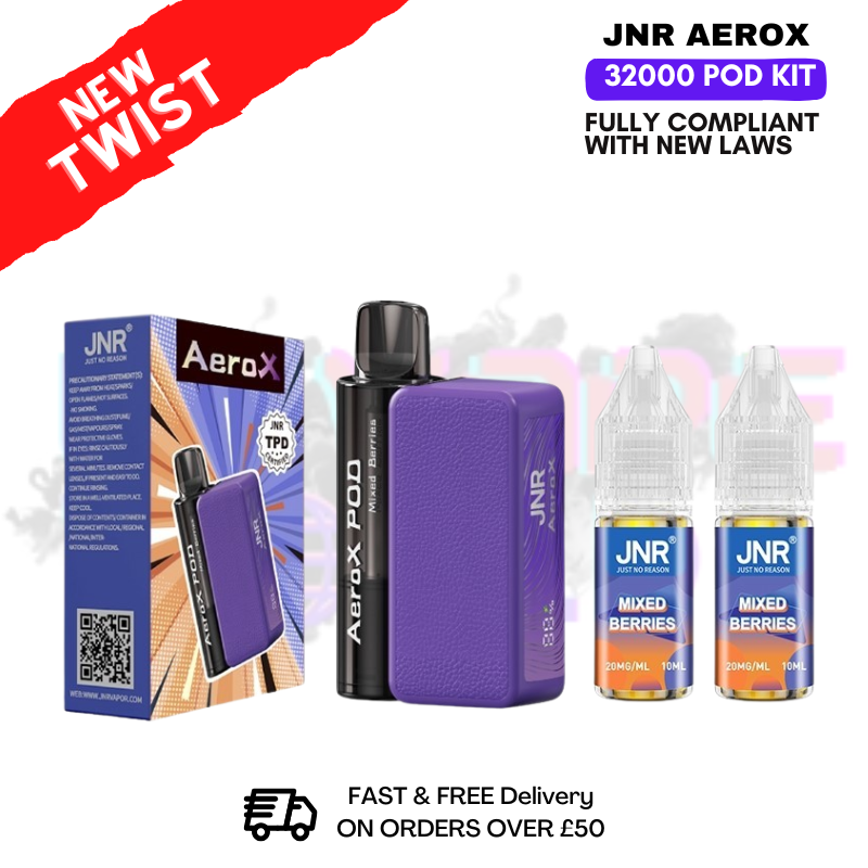 shop Mixed Berries JNR AeroX 32K 32000 Puff Pod Kit - ukvapeworld