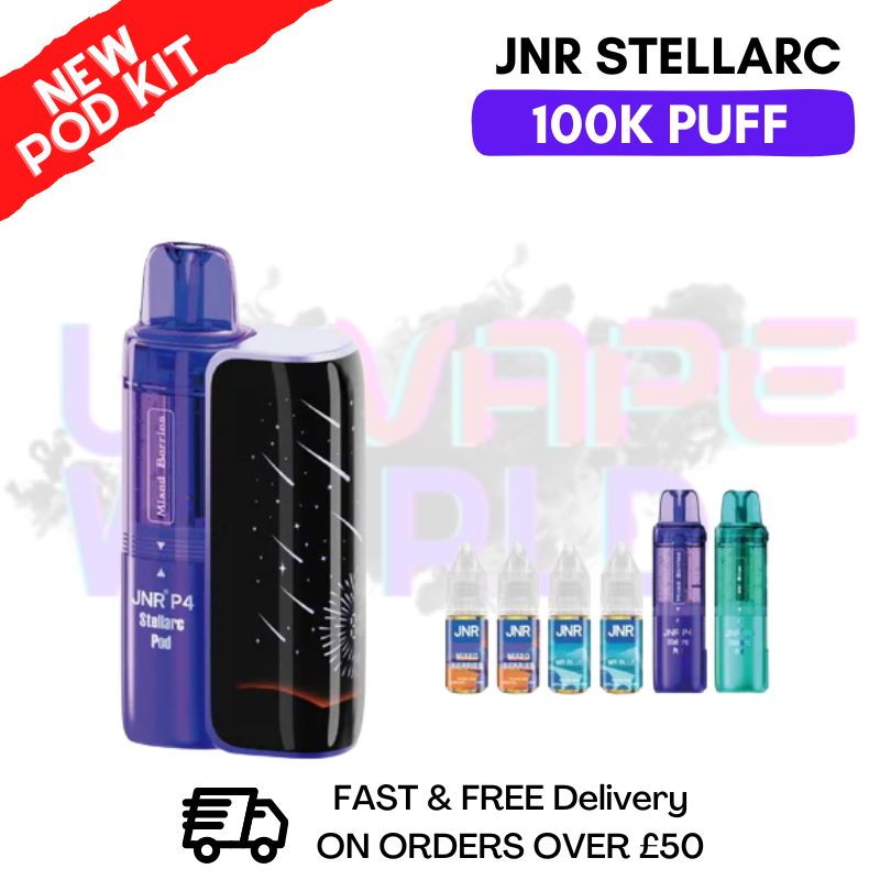 Mixed Berries JNR 100K Puff Stellarc Pod Kit - ukvapeworld
