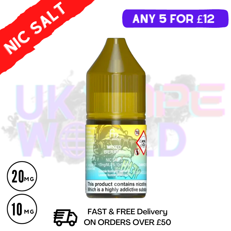 Mixed Berries - RandM Tornado 7000 Nic Salt 10ML eLiquid - UK Vape World