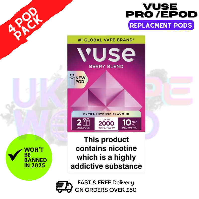 Mixed Berry Vuse Pro Replacement Pod EPod