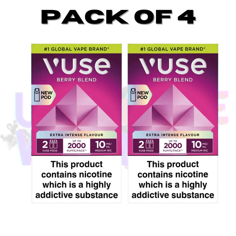 Mixed Berry Vuse Pro Replacement Pod EPod - PACK OF 4