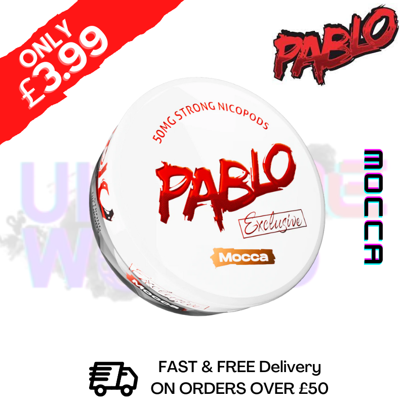 Shop Mocca Pablo Nicotine Pouches Nic Pouch (50mg) - UK Vape World