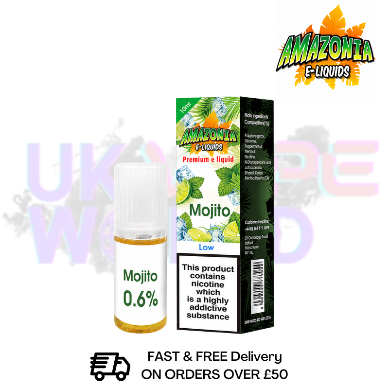 Amazonia 10ml Mojito Eliquid Only £2.99 (PCS) - UK Vapeworld