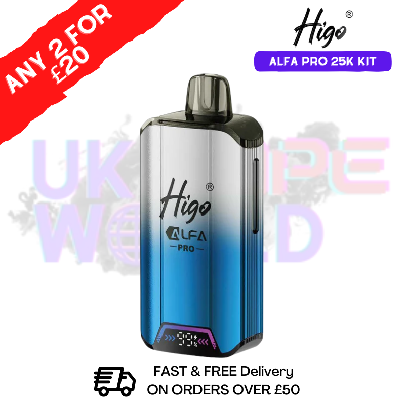 Blueberry ICE Higo Alfa Pro 25K Prefilled Pod Kit - Any 2 For £20