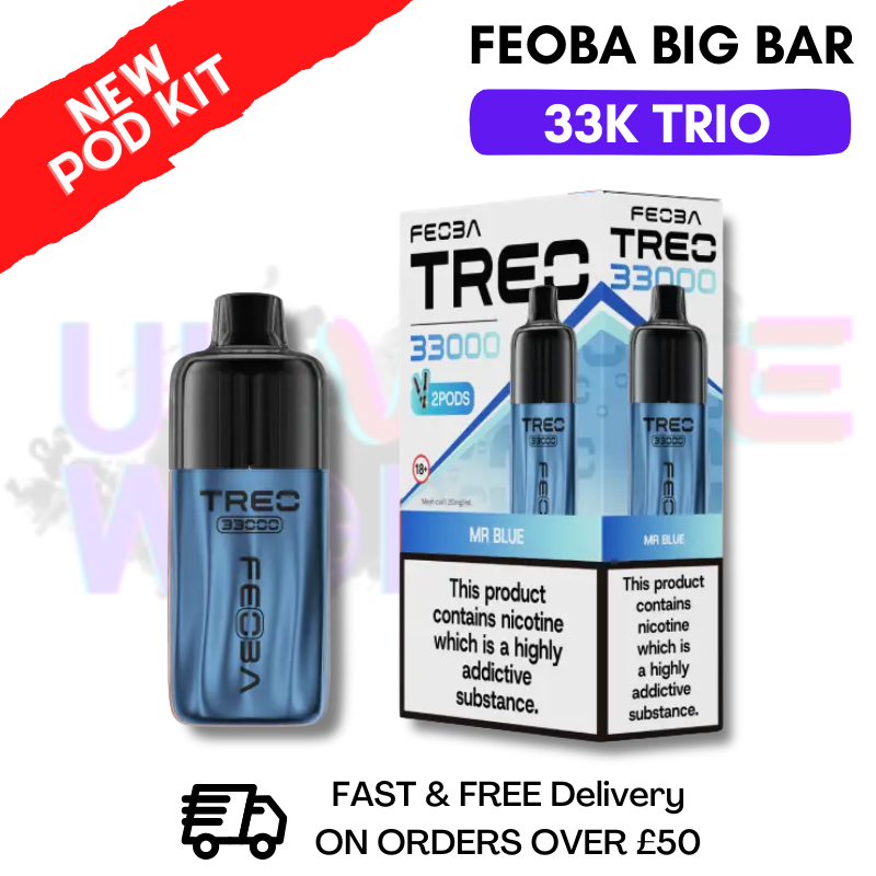 Mr Blue Feoba Treo 33K Puff Pod Kit - ukvapeworld