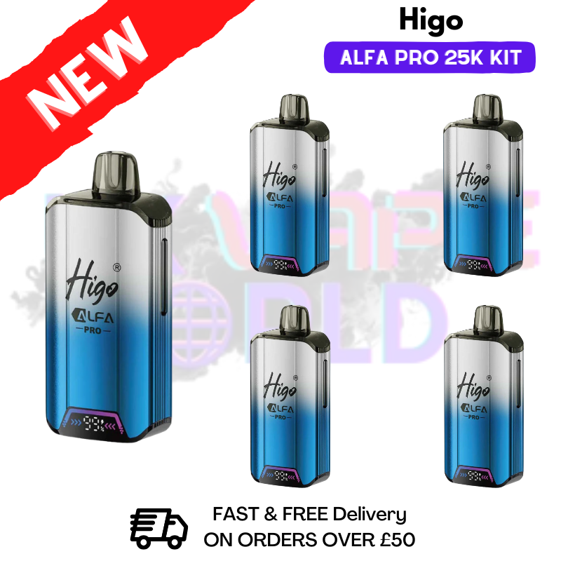 Mr Blue Higo Alfa Pro 25K Prefilled Pod Kit Box of 5 - ukvapeworld