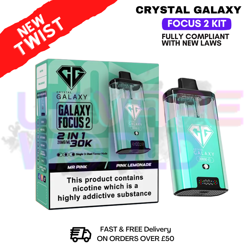 shop Mr Pink Crystal Galaxy 30K Focus 2 Puff Kit - ukvapeworld