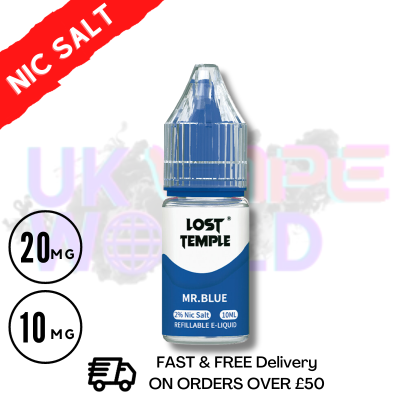 Mr Blue Nic Salt Box Of 10 | Elux | ElfLiq | Bar Juice Mr Blue Nic Salt Box Of 10 | Elux | ElfLiq | Bar Juice