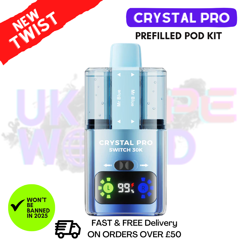 Mr Blue Crystal Pro 30K Switch Prefilled Pod Kit