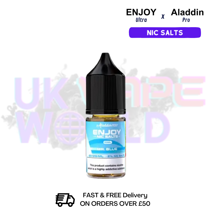 Shop Mr Blue Enjoy Ultra X ALADDIN Nic Salt 10ML eLiquid - UK Vape World