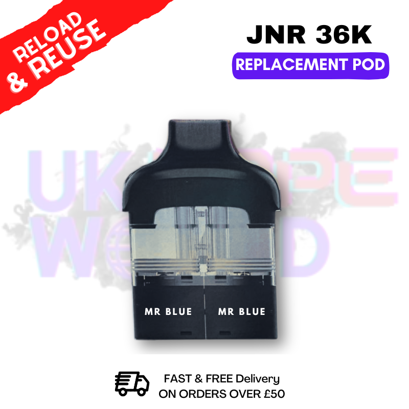Mr Blue JNR Ace 36K REFIL PODS PACK - ukvapeworld