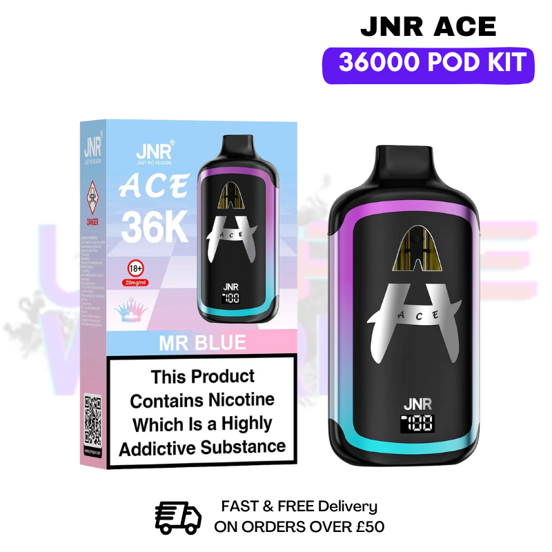 Mr Blue JNR ACE 36K Puff 36000 Prefilled Pod Kit