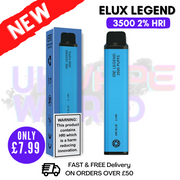 Shop Elux Legend 3500 Puff Mr Blue 2% HRI - UK Vape World