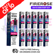 Mr blue Firerose 600 Puff Vape Kits Box of 10 - ukvapeworld