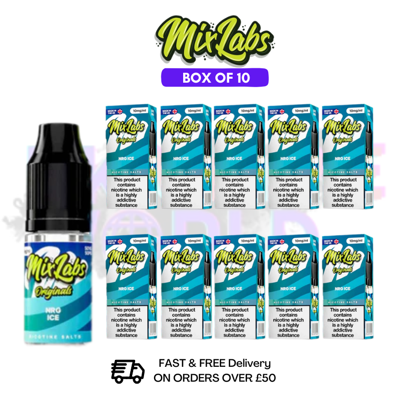 NRG Ice MixLabs Nic Salt BOX OF 10 - £17.99 - ukvapeworld