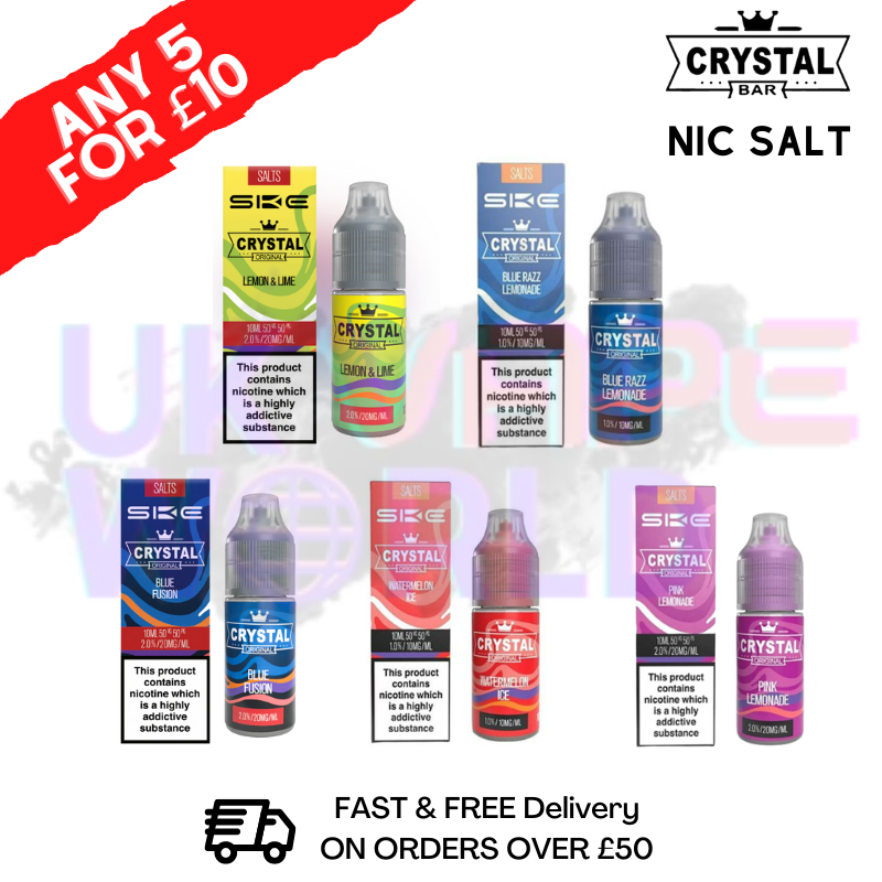 Crystal Nic Salt SKE Bar E-Juice 10ML - UK Vape World