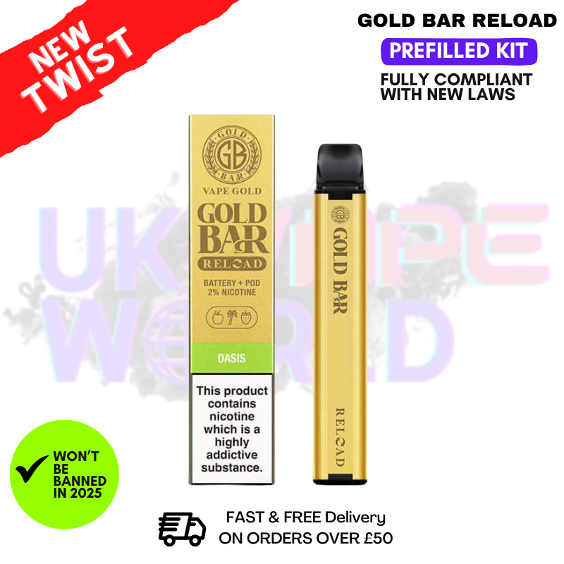 Oasis Gold Bar Reload Prefilled Pod Kit